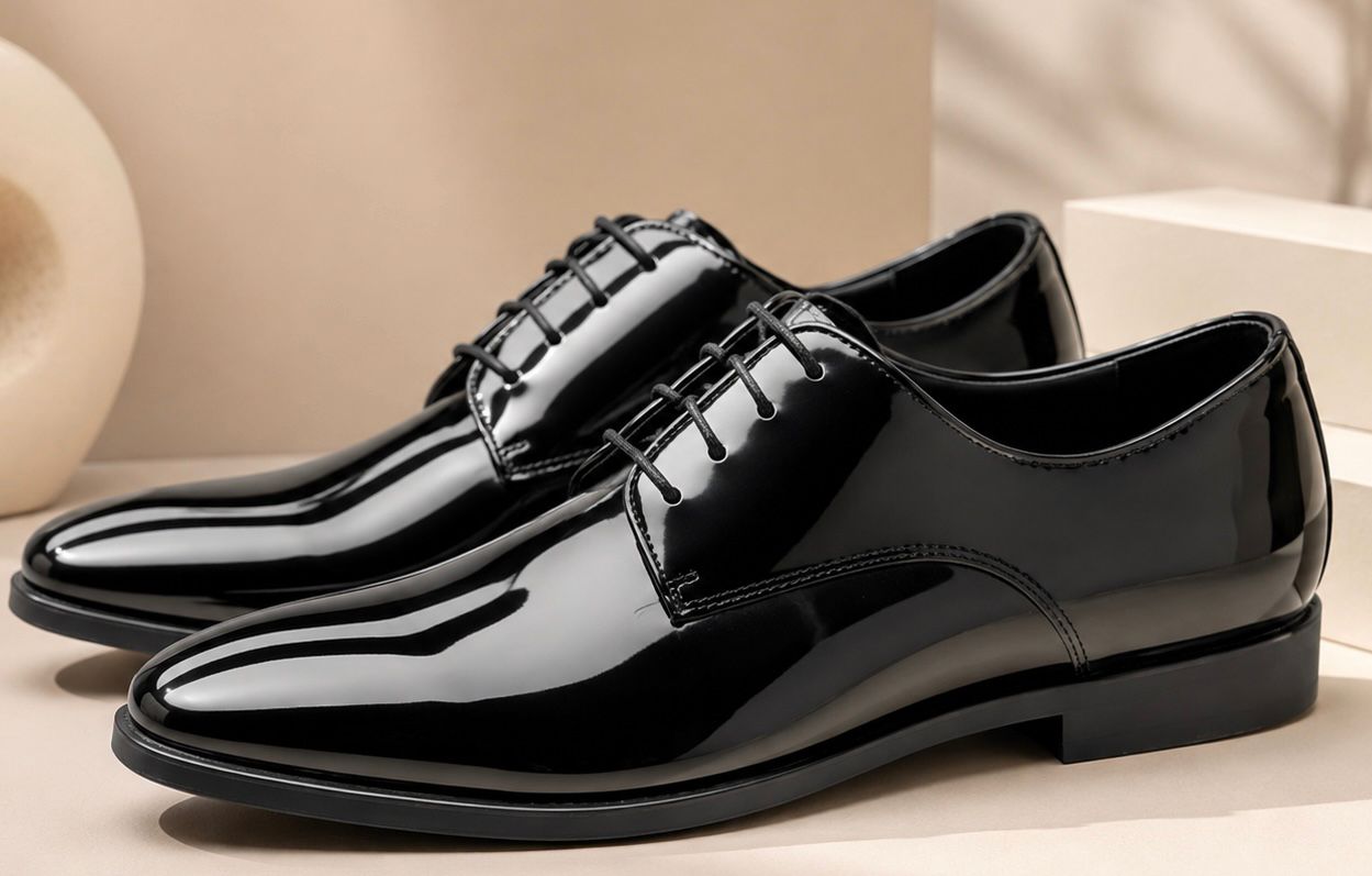 Patent Leather Derby Shoes